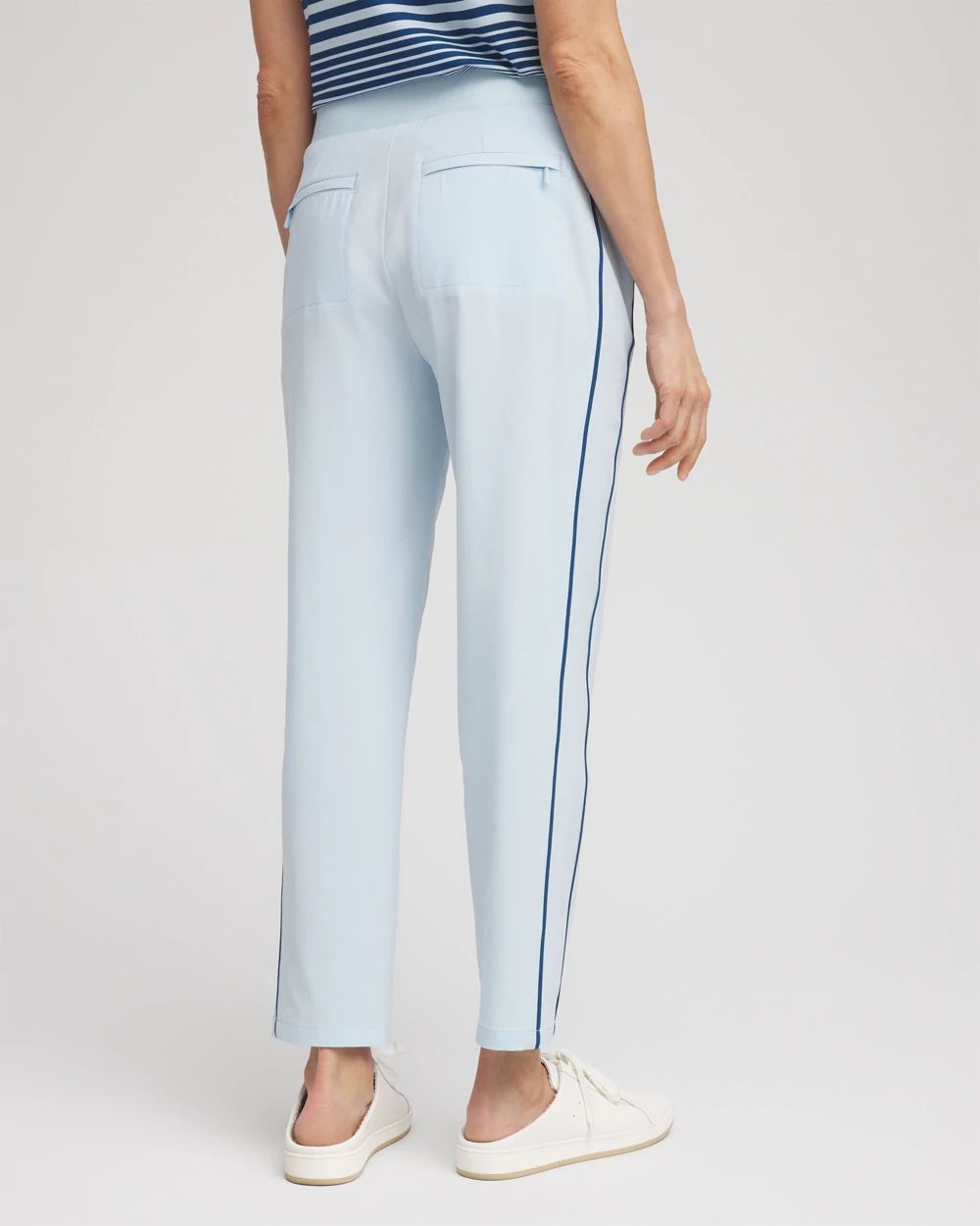 【美品】 【撥水】 Premium Stretch Stripe Slacks 美品】 【撥水】 Premium Stretch Stripe Slacks